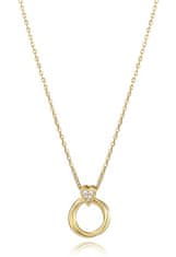 Viceroy Něžný pozlacený náhrdelník se zirkony Trend 13207C100-30
