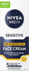 Nivea Ochranný pleťový krém SPF 15 Men Sensitive (Face Cream) 75 ml