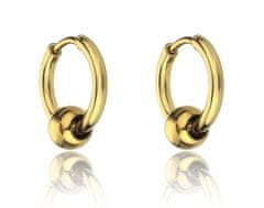 Marc Malone Pozlacené kruhové náušnice Everly Gold Earrings MCE23023G