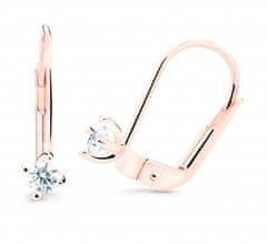 Cutie Jewellery Visací náušnice z růžového zlata Z8014-55-10-X-4