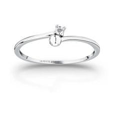 La Petite Story Minimalistický stříbrný prsten se zirkonem Silver LPS03AWV070 (Obvod 54 mm)
