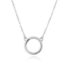 Stylový stříbrný náhrdelník Kroužek AGS1549/47