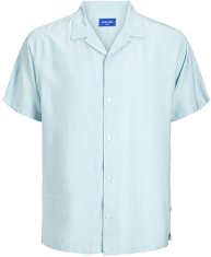 Jack&Jones Pánská košile JORJEFF Relaxed Fit 12256322 Crystal Blue (Velikost L)