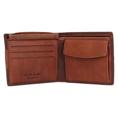 Lagen Pánská kožená peněženka 15195 BRN/TAN