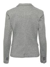 Vero Moda Dámský blejzr VMJULIA Regular Fit 10154123 Dark Grey Melange (Velikost 34)