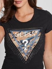 Guess Dámské triko Regular Fit W4YI15J1314-JBLK (Velikost S)