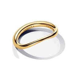 Pandora Minimalistický pozlacený prsten Shine Essence 163314C00 (Obvod 56 mm)