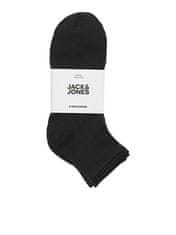 Jack&Jones 3 PACK - pánské ponožky JACLEON 12257150 Black