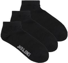 Jack&Jones 3 PACK - pánské ponožky JACLOUIS 12260079 Black