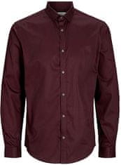 Jack&Jones Pánská košile JPRBLACARDIFF Slim Fit 12201905 Winetasting (Velikost M)
