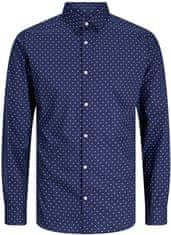 Jack&Jones Pánská košile JJJOE Slim Fit 12260131 Navy Blazer (Velikost M)