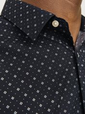 Jack&Jones Pánská košile JJJOE Slim Fit 12260131 Black (Velikost M)