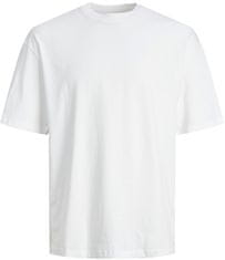 Jack&Jones Plus Pánské triko JJEBRADLEY Loose Fit 12250623 White (Velikost 4XL)