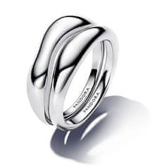 Pandora Slušivý set stříbrných prstenů 193264C00 (Obvod 52 mm)