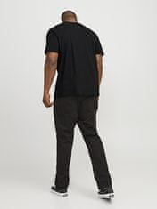 Jack&Jones Plus Pánské triko JJEBRADLEY Loose Fit 12250623 Black (Velikost 3XL)