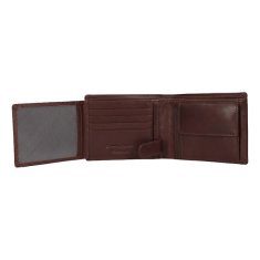 Lagen Pánská kožená peněženka LG-7648 DARK BRN