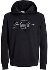 Jack&Jones Pánská mikina JJFERRIS Standard Fit 12256838 Black (Velikost L)
