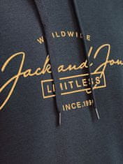 Jack&Jones Pánská mikina JJFERRIS Standard Fit 12256838 Navy Blazer (Velikost L)