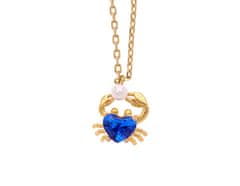 Oliver Weber Pozlacený náhrdelník s krabem a perlou 12446G
