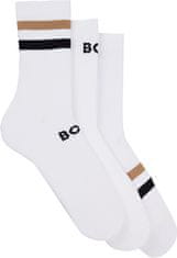 Hugo Boss 3 PACK - pánské ponožky BOSS 50518521-100 (Velikost 39-42)