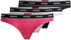 Hugo Boss 3 PACK - dámská tanga HUGO 50523829-960 (Velikost S)