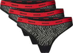 Hugo Boss 3 PACK - dámská tanga HUGO 50523829-002 (Velikost XXL)