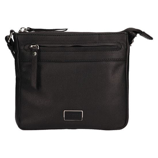 Lagen Dámská kožená crossbody kabelka BLC-23-2594 BLK