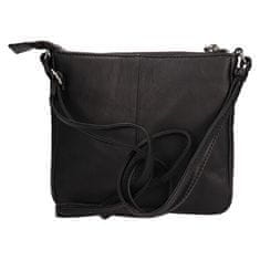 Lagen Dámská kožená crossbody kabelka BLC-23-2594 BLK