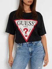 Guess Dámské triko Regular Fit W4YI34I3Z14-JBLK (Velikost XS)