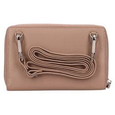 Lagen Dámská kožená crossbody kabelka BLC/5425 TAUPE