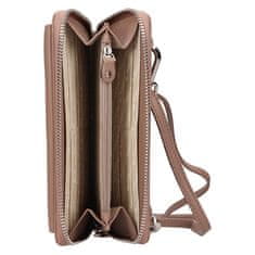 Lagen Dámská kožená crossbody kabelka BLC/5425 TAUPE