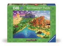 Ravensburger Puzzle 120004332 Minecraft: Svět Minecraftu 1500 dílků