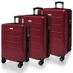 AVANCEA® Sada cestovních kufrů AVANCEA DE2934 Wine Red SML