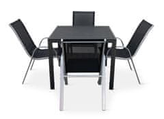 Nábytek Texim Zahradní jídelní set VIKING M + 4x židle RAMADA šedá