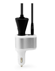 4Car USB adaptér se zásuvkou 12/24 V