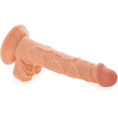 XSARA Žilnaté dildo na přísavce realistickýpenis s varlaty - 78348259