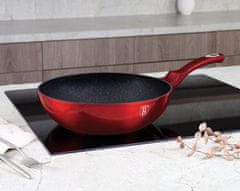 Berlingerhaus Wok s mramorovým povrchem 28 cm Burgundy Metallic Line