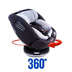 Aga4Kids Autosedačka i-Size 360° 0-36 kg DS1814 Černá/Šedá