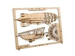 UGEARS 2.5d dřevěné mechanické puzzle vzducholoď zeppelin