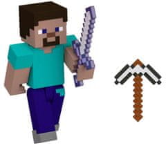 CurePink Sběratelská akční figurka Minecraft: Steve (výška 8 cm)