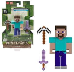 CurePink Sběratelská akční figurka Minecraft: Steve (výška 8 cm)