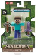 CurePink Sběratelská akční figurka Minecraft: Steve (výška 8 cm)