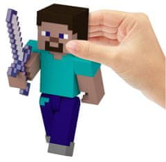 CurePink Sběratelská akční figurka Minecraft: Steve (výška 8 cm)