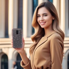 MobilPouzdra.cz Kryt Glitter pro Samsung Galaxy A6 Plus 2018 , barva růžová