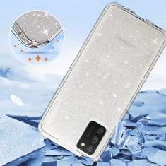 MobilPouzdra.cz Kryt Glitter pro Samsung Galaxy A02S , barva stříbrná