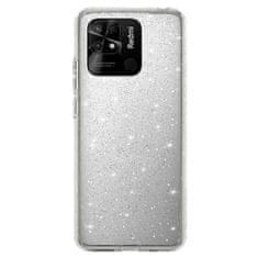 MobilPouzdra.cz Kryt Glitter pro Xiaomi Redmi 10C , barva stříbrná