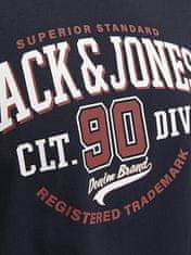 Jack&Jones Pánské triko JJELOGO Standard Fit 12254862 Dark Navy (Velikost L)