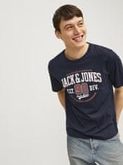 Jack&Jones Pánské triko JJELOGO Standard Fit 12254862 Dark Navy (Velikost L)
