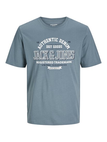Jack&Jones Pánské triko JJELOGO Standard Fit 12254862 Goblin Blue