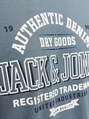 Jack&Jones Pánské triko JJELOGO Standard Fit 12254862 Goblin Blue (Velikost L)